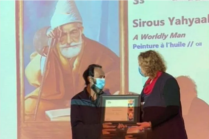 کاریکاتوریست “هفته”، سیروس یحیی آبادی؛ برنده مسابقه‌ی نقاشی در مونترال